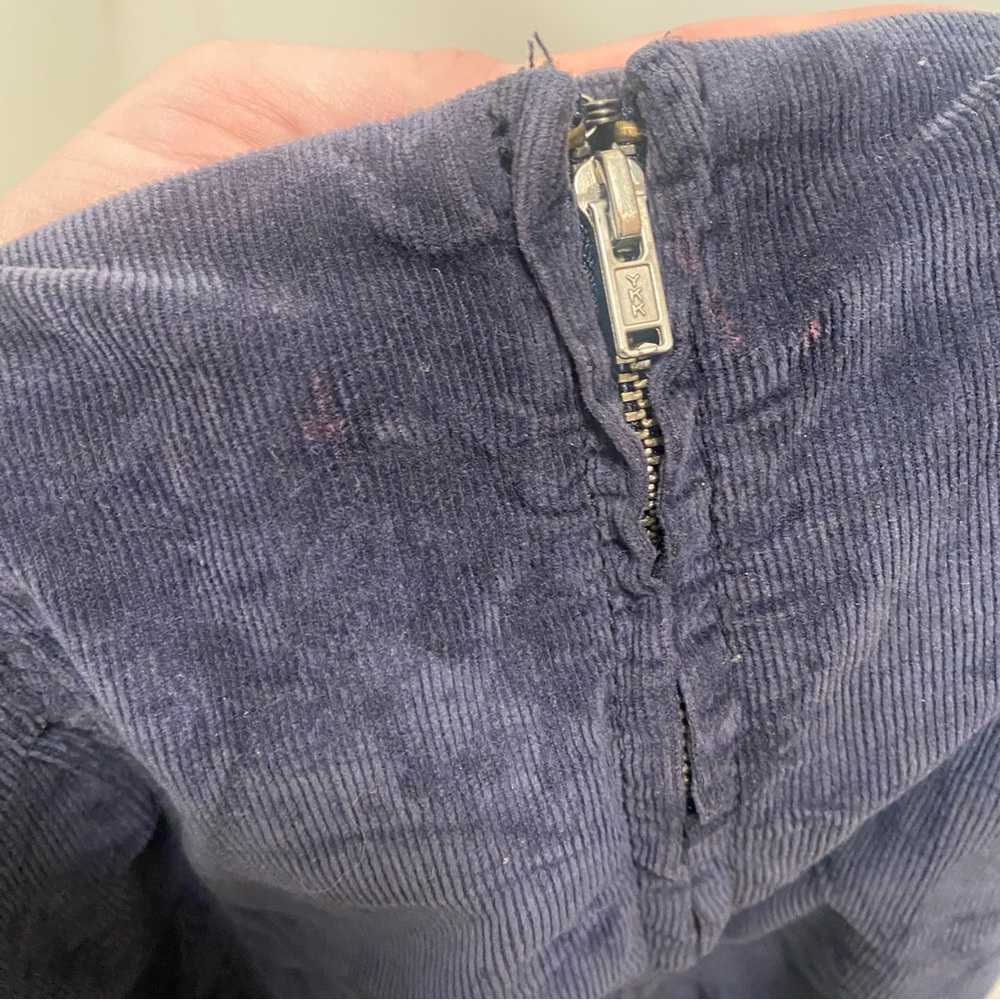 Free People Modern Femme Blue Corduroy Mini, size 4 - Picture 6 of 9